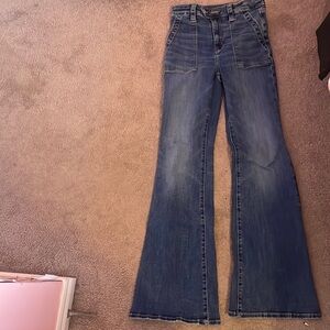 BLUE BOOT CUT JEANS